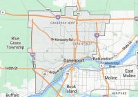 Map of Davenport, Iowa